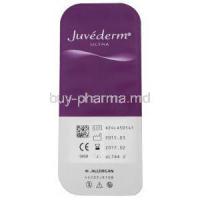 Juvederm Ultra 2, Cross-Linked Hyaluronic Acid Syringe Kit Internal Packaging Allergan