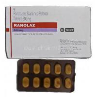 Ranolaz, Generic Ranexa, Ranolazine Sustained Release, 500mg, Tablet