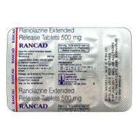 Rancad, Generic Ranexa, Ranolazine 500mg XR packaging