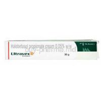 Ultravex, Generic Ultravate, Halobetasol  Propionate Cream box