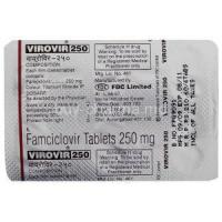 Virovir, Famciclovir 250 mg blister info