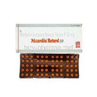 Nicardia Retard 20, Nifedipine 20mg Sustained Release