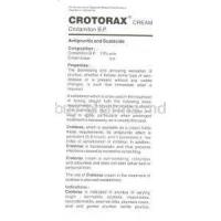 Crotorax, Crotamiton Information Sheet 1