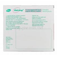 ESTRING Vaginal Ring, Estradiol Hemihydrate 2mg Box Information
