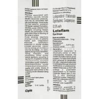 Loteflam eyedrops information sheet 1