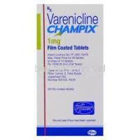 Champitx, Generic Chantix, Varenicline 1 mg