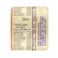 Depicor, Nifedipine 10mg tablets back