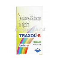 Traxol S Injection, Ceftriaxone and Sulbactam 750mg