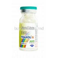 Traxol S Injection, Ceftriaxone and Sulbactam 750mg vial