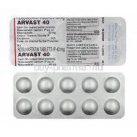 Arvast, Rosuvastatin 40mg tablets
