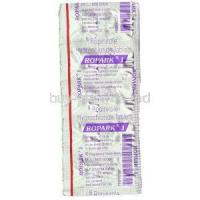 Ropak, Generic  Requip, Ropinirole 1 mg Tablet  packaging