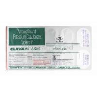 Clavam, Amoxicillin and Clavulanic Acid 625mg tablets back