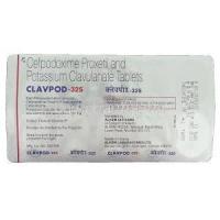 Clavpod, Cefpodoxime Proxetil/ Clavulanate Potassium packaging