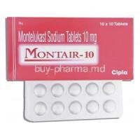 Montair, Montelukast Sodium 10 Mg Tablet (Cipla)