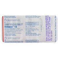 Benance, Generic Lotensin,  Benazepril 10 Mg Tablet Packaging