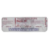 Hipres, Atenolol 50 Mg Tablet Packaging