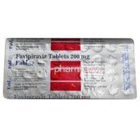 Fabi Flu, Favipiravir 200mg tablet back