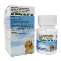CLOMICALM (GB) 20mg 30 Tab box and tablet bottle
