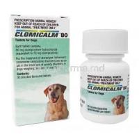 CLOMICALM (GB) 80mg 30 Tab box and tablet bottle
