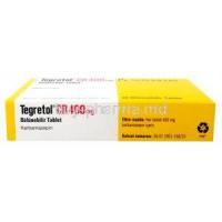 Tegretol CR 400, Carbamazepine 400mg, Novartis, Box side view-3, Contents