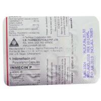 Inmecin-P,  Indomethacin/ Paracetamol Capsule Packaging