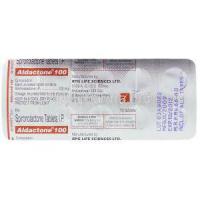 Aldactone,  Spironoloactone 100 Mg Packaging
