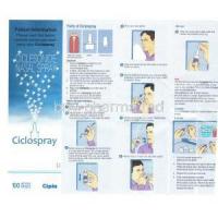 Ciclospray, Generic  Omnaris, Ciclesonide, Nasal Spray information sheet 1