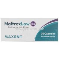 NaltrexLow 4.5, Naltrexone Hcl 4.5mg, Capsule, Maxent, Box