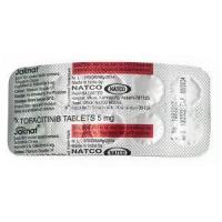 Jaknat 5, Tofacitinib 5mg, Natco Pharma,  Blisterpack information