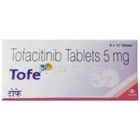 Tofe, Tofacitinib 5mg, Alkem Laboratories, Box front view