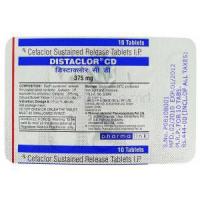 Distaclor CD, Generic  Ceclor,  Cefaclor  Packaging