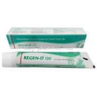 Regen-D 150 Gel (Epidermal Growth Factor), Recombinant Human Epidermal Growth Factor 15mcg per gm, Gel 15g, Bharat Biotech, Box, Tube(New package)