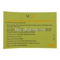 VC 15 Vitamin C Serum information sheet 2
