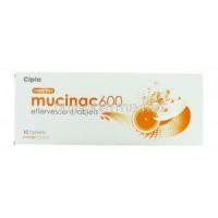 Mucinac, Acetylcysteine effervescent 600 mg tablet