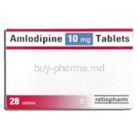 Amlodipine 10 mg box information