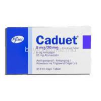Caduet, Amplodepine 5 mg, Atorvastatin 20 mg