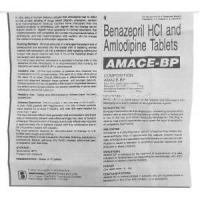 Amace BP, Generic Lotrel, Amplodipine/ Benazepril information sheet 1