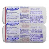 Amolife, Generic Asendin. Amoxapine 50 mg packaging