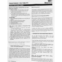 Finasteride 5 mg information sheet 1