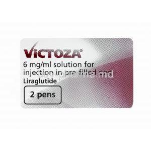 Victoza Pen Injectoin, Liraglutide 6mg per ml label