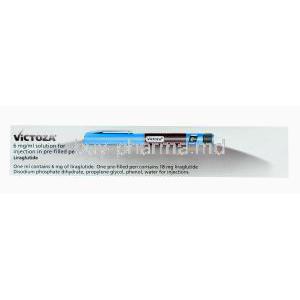 Victoza Pen Injectoin, Liraglutide 6mg per ml composition