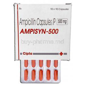 Ampisyn, Generic  Omnipen,  Ampicillin 500 Mg Capsule (Cipla)