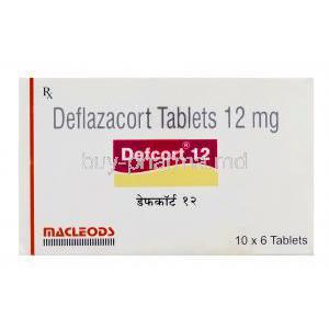 Defcort 12, Generic Calcort, Deflazacort 12mg Box