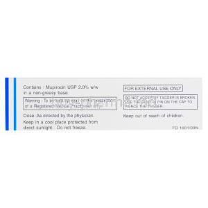T-bact Ointment, Mupirocin 2% 5gm Box Information