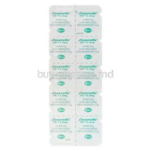 Accuretic, Quinapril 10mg and Hydrochlorothiazide 12.5mg Blister Pack