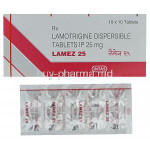 Lamez 25, Generic Lamictal, Lamotrigine 25mg Dispersible