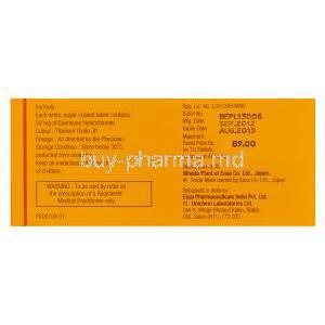 Epry, Generic Myonal, Eperisone Hydrochloride 50mg Box Information
