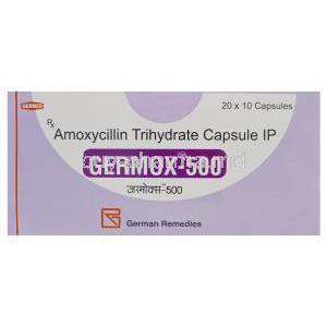 Germox-500, Generic Amoxil, Amoxycillin 500mg Box