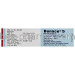 Benace, Benazepril  box manufacturer info