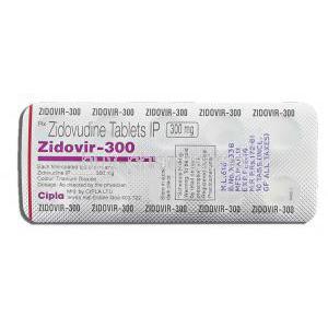 Zidovir, Zidovudine 300 mg packaging